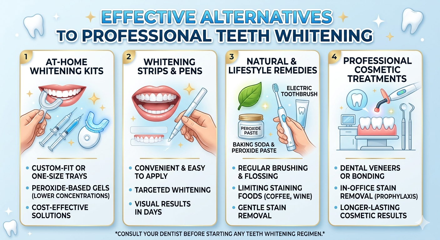 Alternatives to Professional Teeth Whitening