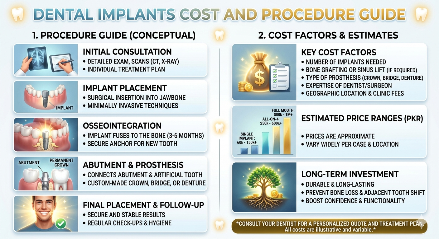 Dental Implants Cost and Procedure Guide!