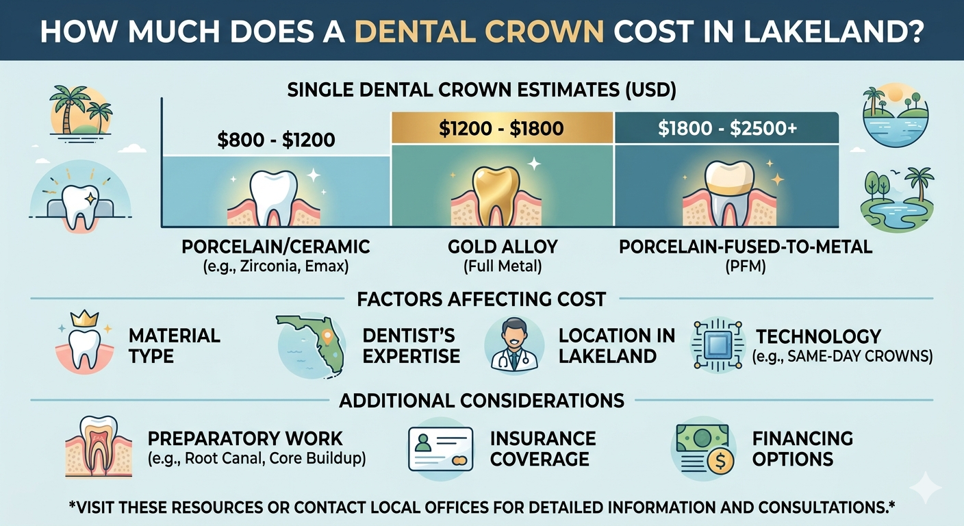 How Much Does a Dental Crown Cost in Lakeland?